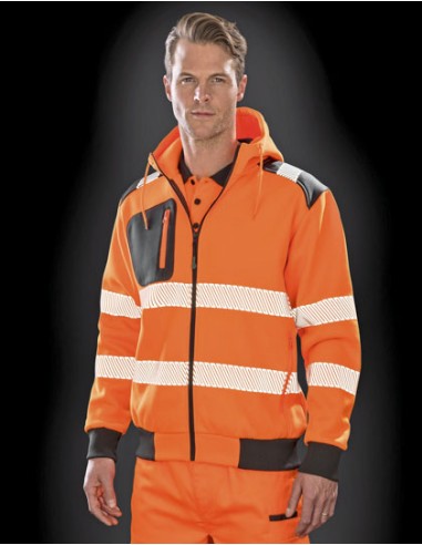 RES-R503X-Recycled Zipped Safety Hoody